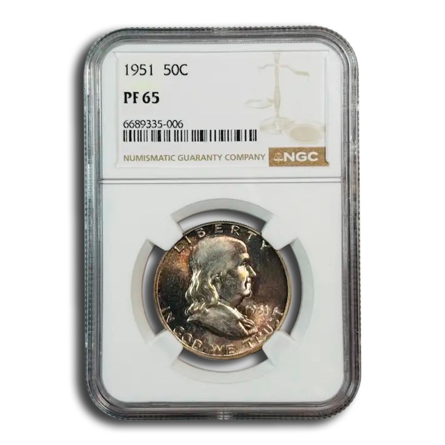 1951 Franklin Half Dollar PF-65 NGC