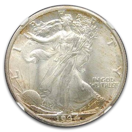 1934 Walking Liberty Half Dollar MS-67 NGC