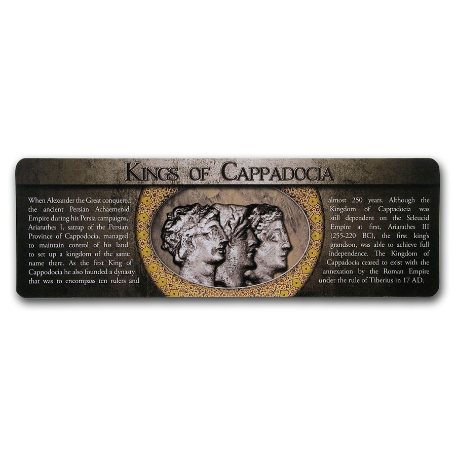 Kingdom Cappadocia 3-Coin AR Drachm Set Kings Ariarathes V-VII
