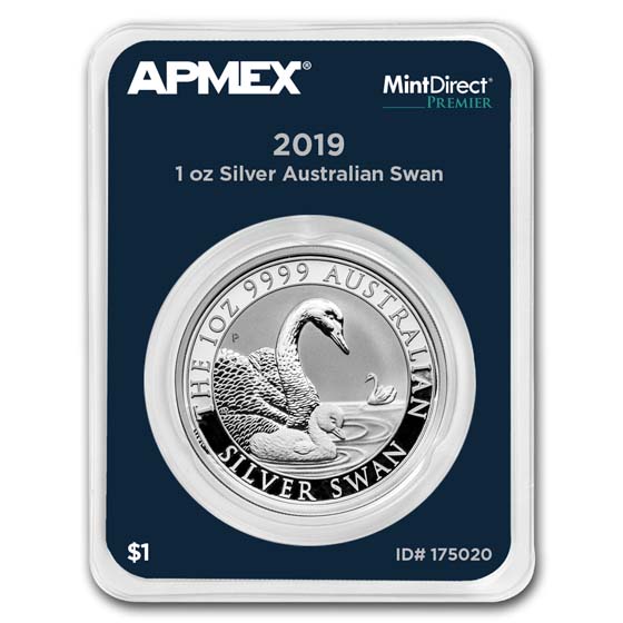 2019 Australia 1 oz Silver Swan (MintDirect® Premier Single)