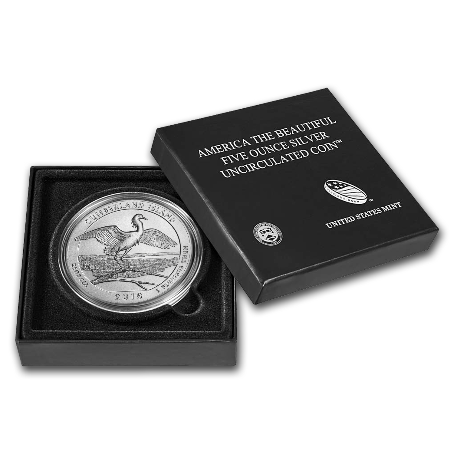 2018-P 5 oz Silver ATB Cumberland Island (w/Box & COA)