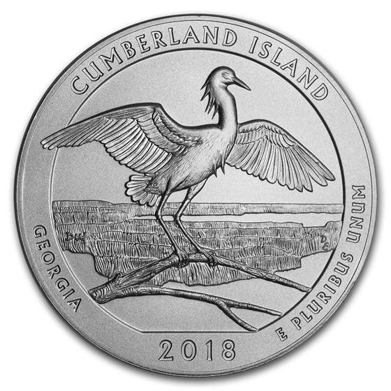2018-P 5 oz Silver ATB Cumberland Island (w/Box &amp; COA)