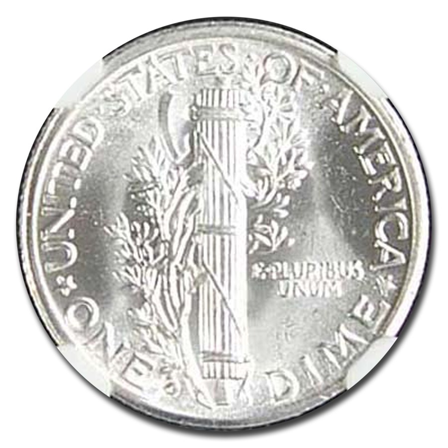 1938-D Mercury Dime MS-67 NGC (FB)
