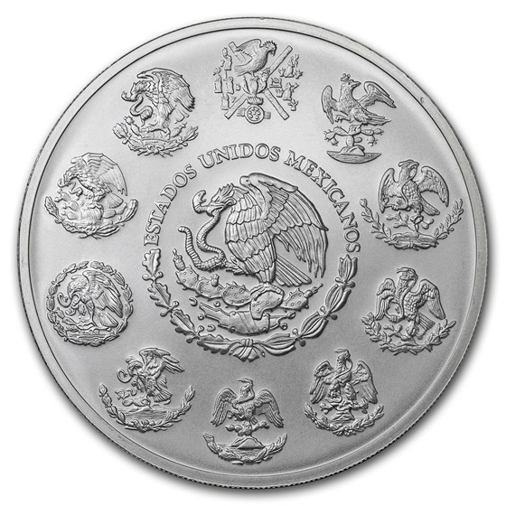 Mexico 5 oz Silver Libertad BU (Random Year)