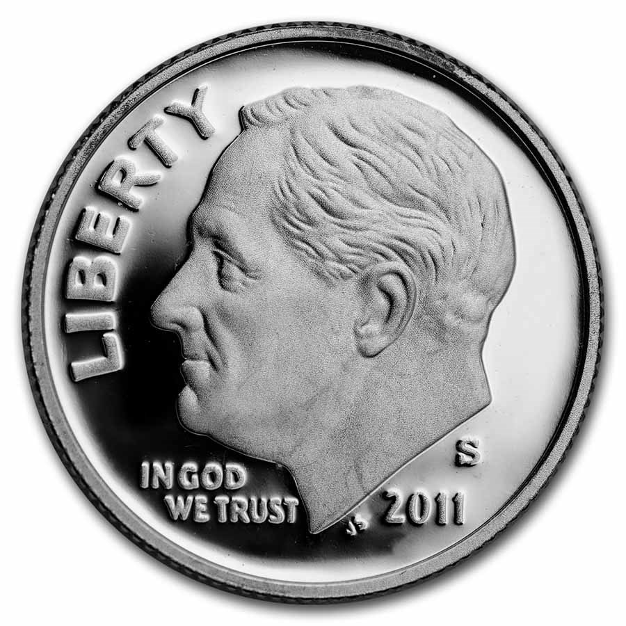 2011-S Silver Roosevelt Dime Gem Proof
