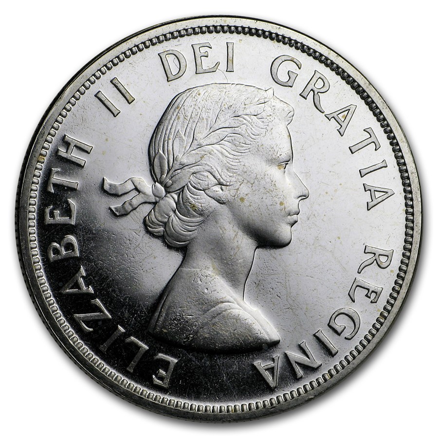 1963 Canada Silver Dollar BU/Prooflike