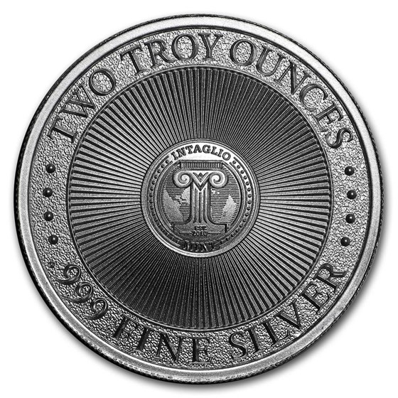 2 oz Silver High Relief Round - Screaming American Eagle