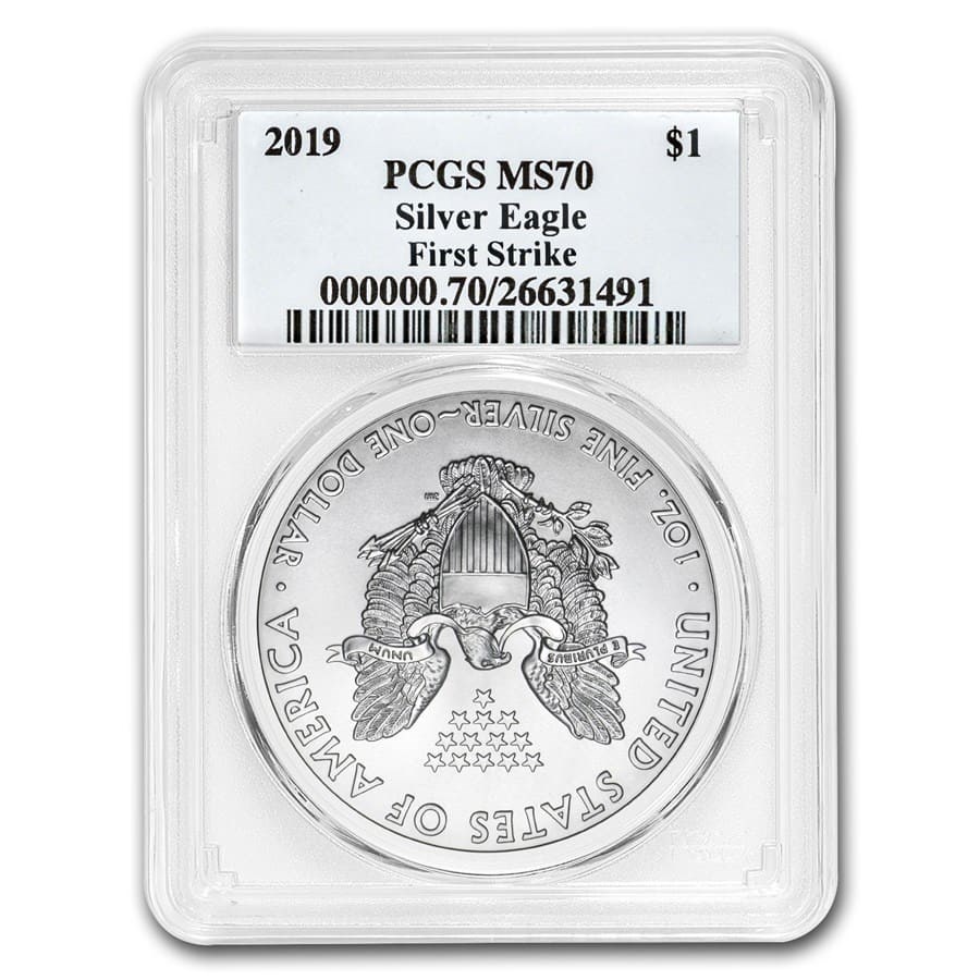 2019 American Silver Eagle MS-70 PCGS (FirstStrike®, Black Label)