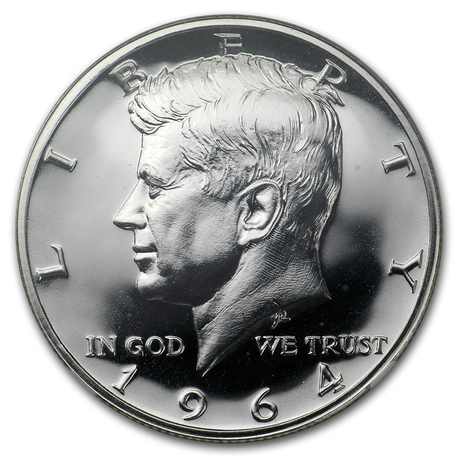 1964 Kennedy Half Dollar PF-65 NGC (Accented Hair)