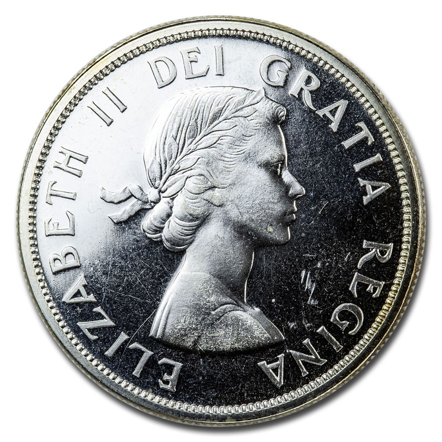 1961 Canada Silver Dollar BU/Prooflike