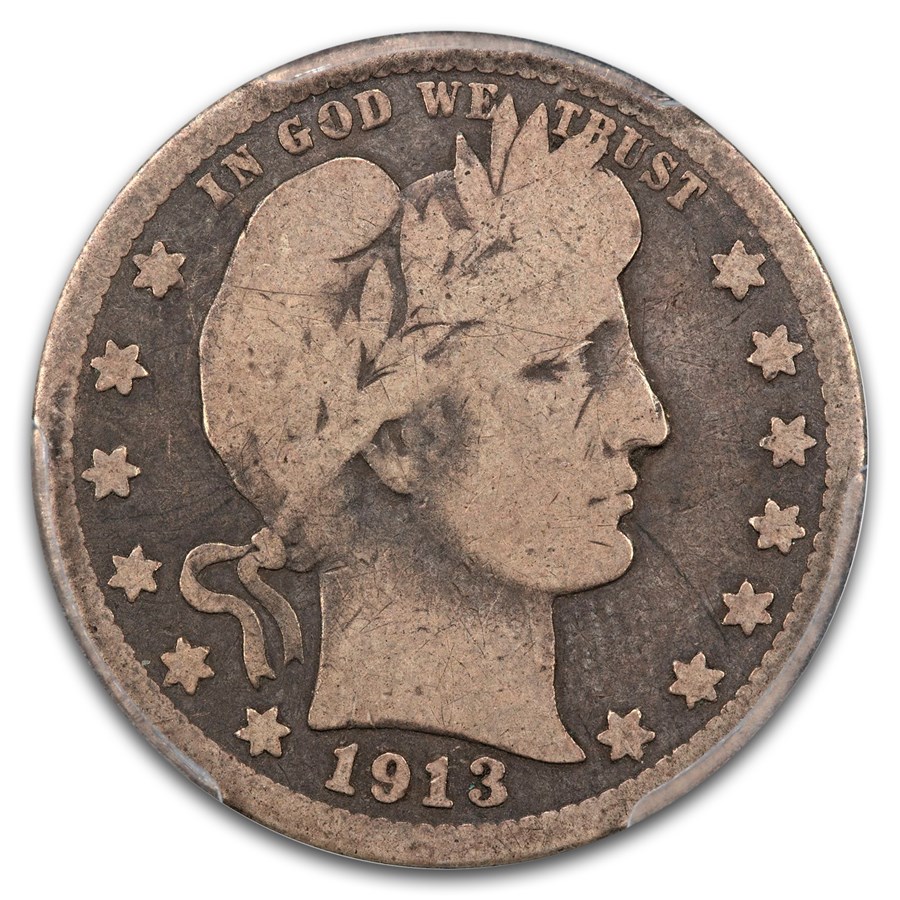 1913-S Barber Quarter Good-6 PCGS CAC