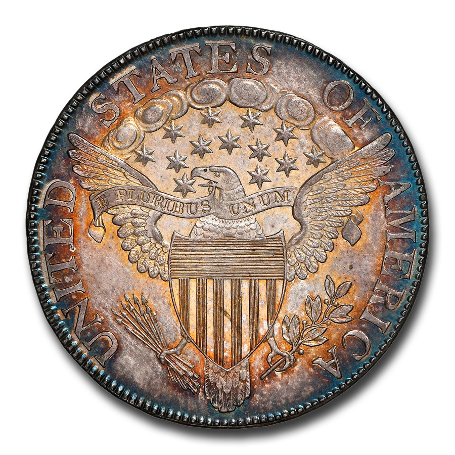 1806 Bust Half Dollar MS-64+ NGC (O-121, Pointed 6, Stem)