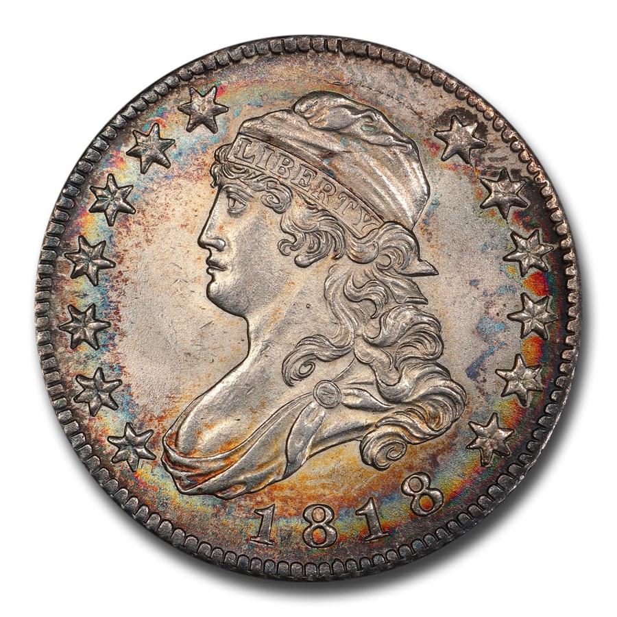 1818 Capped Bust Quarter MS-66 PCGS