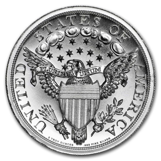 2 oz Silver High Relief Round - 1804 Dollar