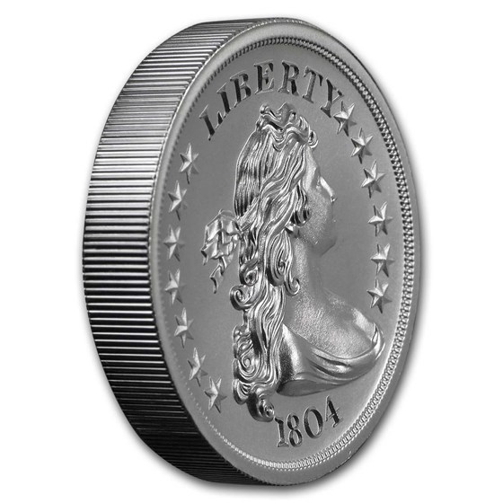 2 oz Silver High Relief Round - 1804 Dollar