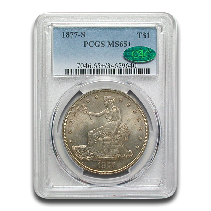 1877-S Trade Dollar MS-65+ PCGS CAC