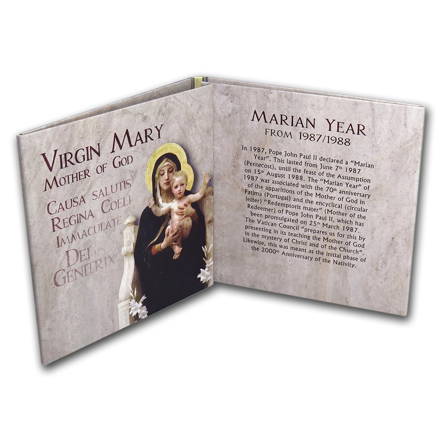 1987 Vatican City Virgin Mary 7-Coin Set BU
