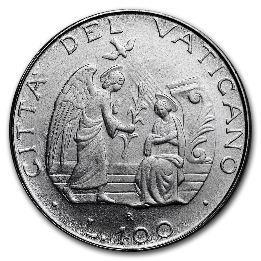 1987 Vatican City Virgin Mary 7-Coin Set BU