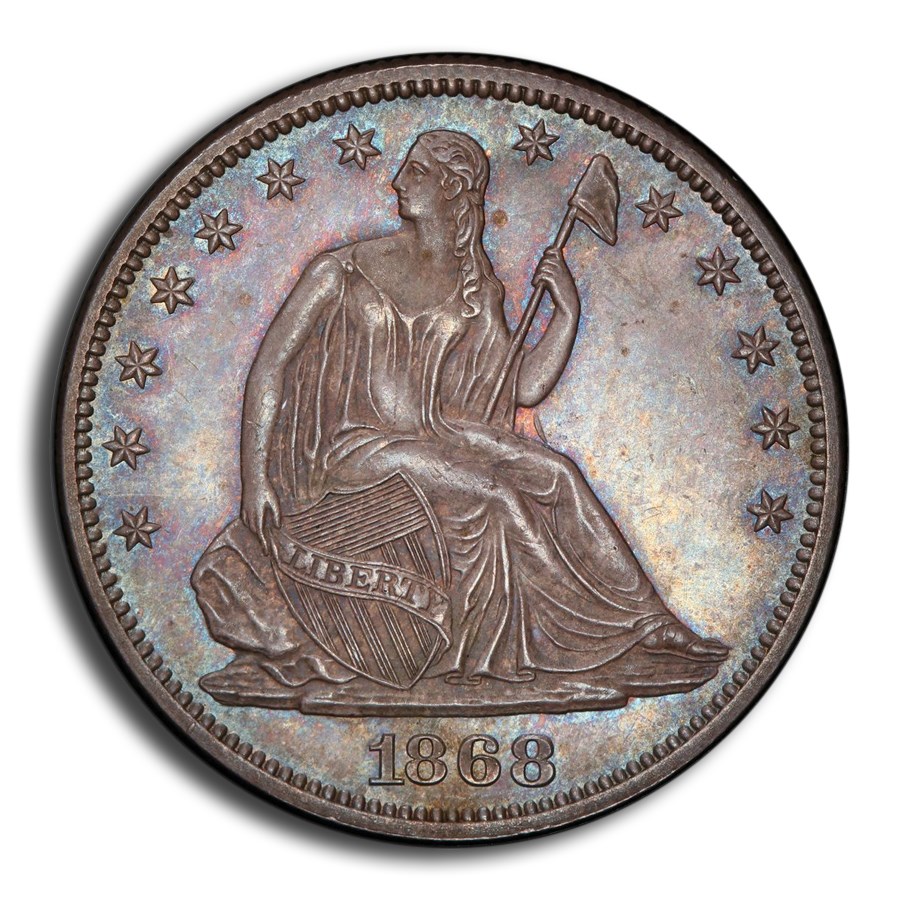 1868 Liberty Seated Half Dollar MS-65 PCGS