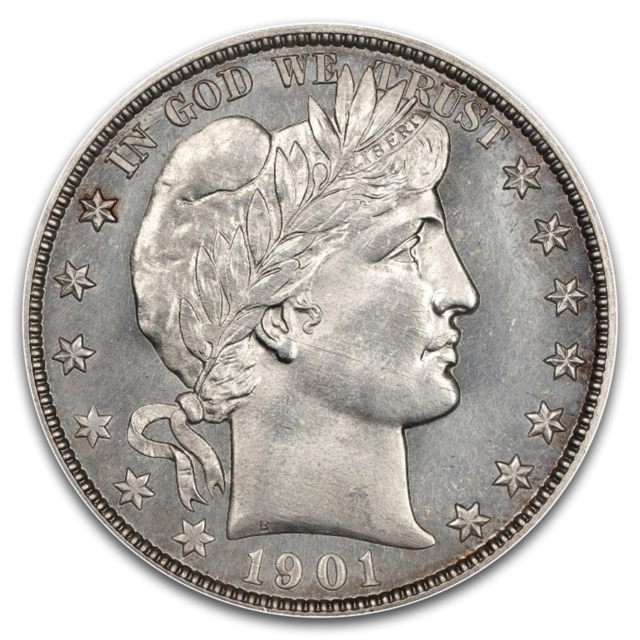 1901-O Barber Half Dollar MS-66 NGC
