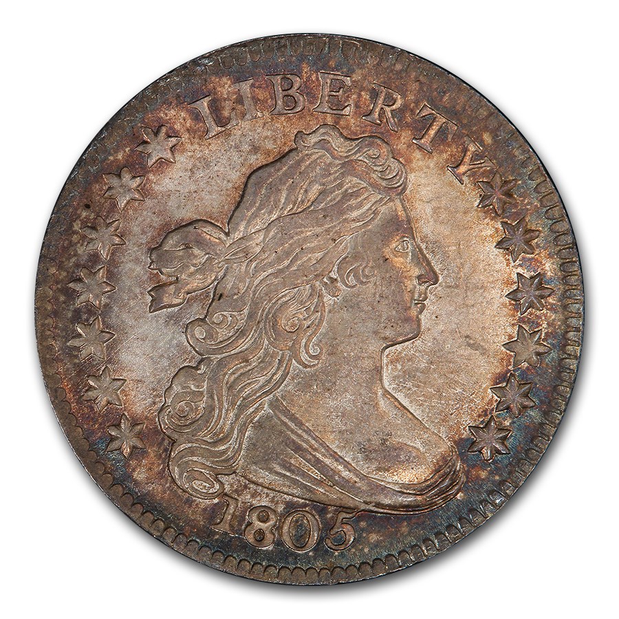 1805 Draped Bust Dime MS-66 PCGS (JR-2 4 Berries)