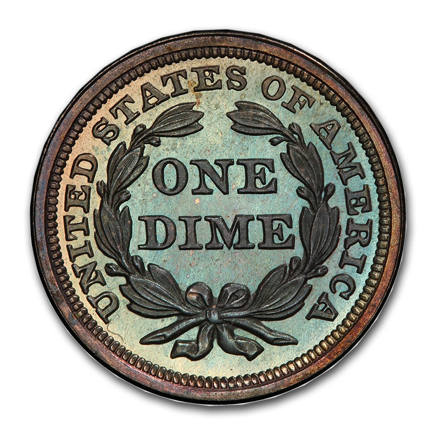 1859 Liberty Seated Dime PR-67 PCGS CAC