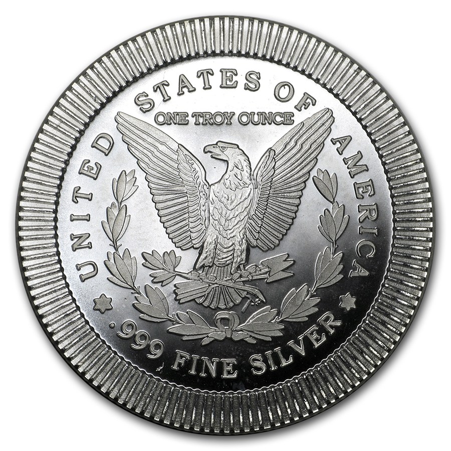 1 oz Silver Round - Morgan Dollar (Stackable)