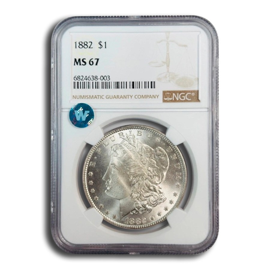 1882 Morgan Dollar MS-67 NGC 1882 Morgan Dollar MS-67 NGC