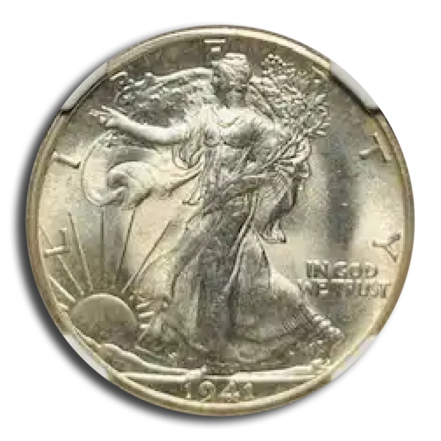 1941-S Walking Liberty Half Dollar MS-66+ NGC