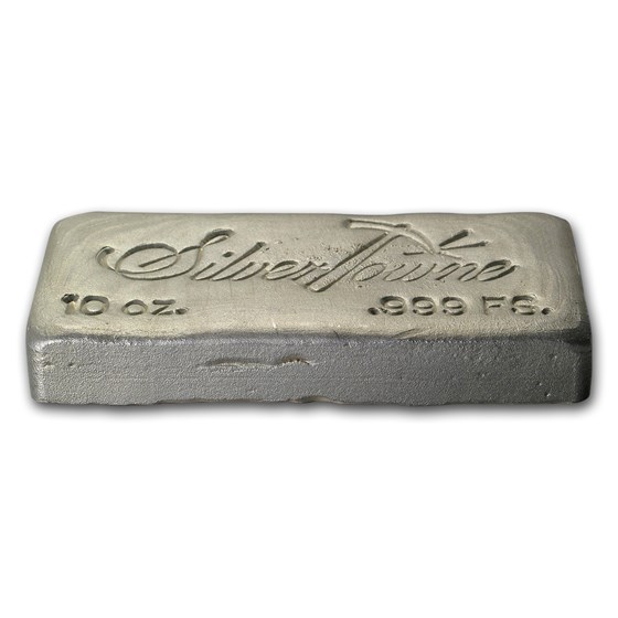 10 oz Silver Hand Poured Bar - SilverTowne
