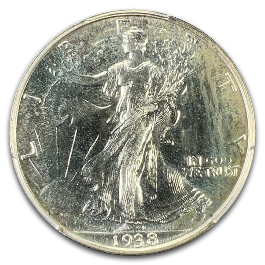 1938 Walking Liberty Half Dollar PR-67 PCGS CAC