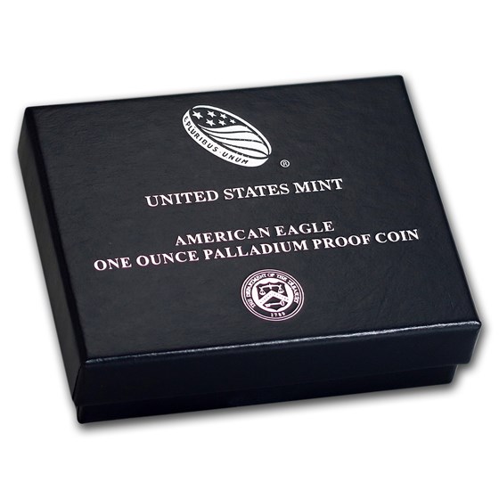 OGP Box &amp; COA - 2018-W 1 oz PF Palladium American Eagle (Empty)