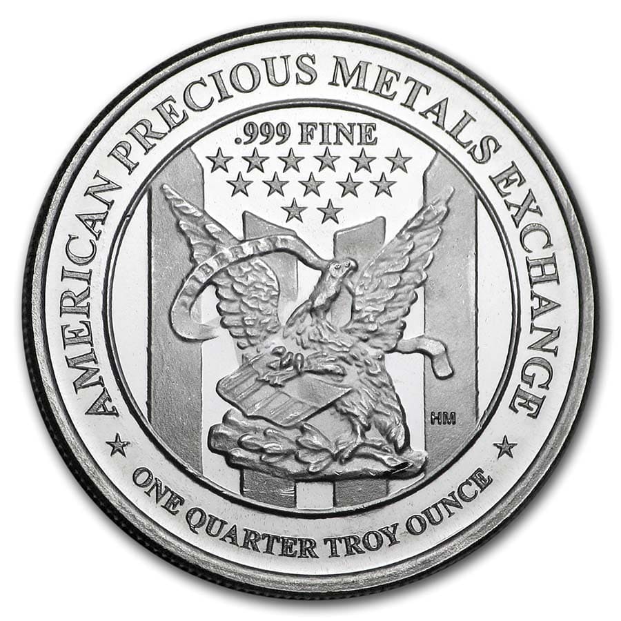 1/4 oz Silver Round - APMEX 1/4 oz Silver Round - APMEX