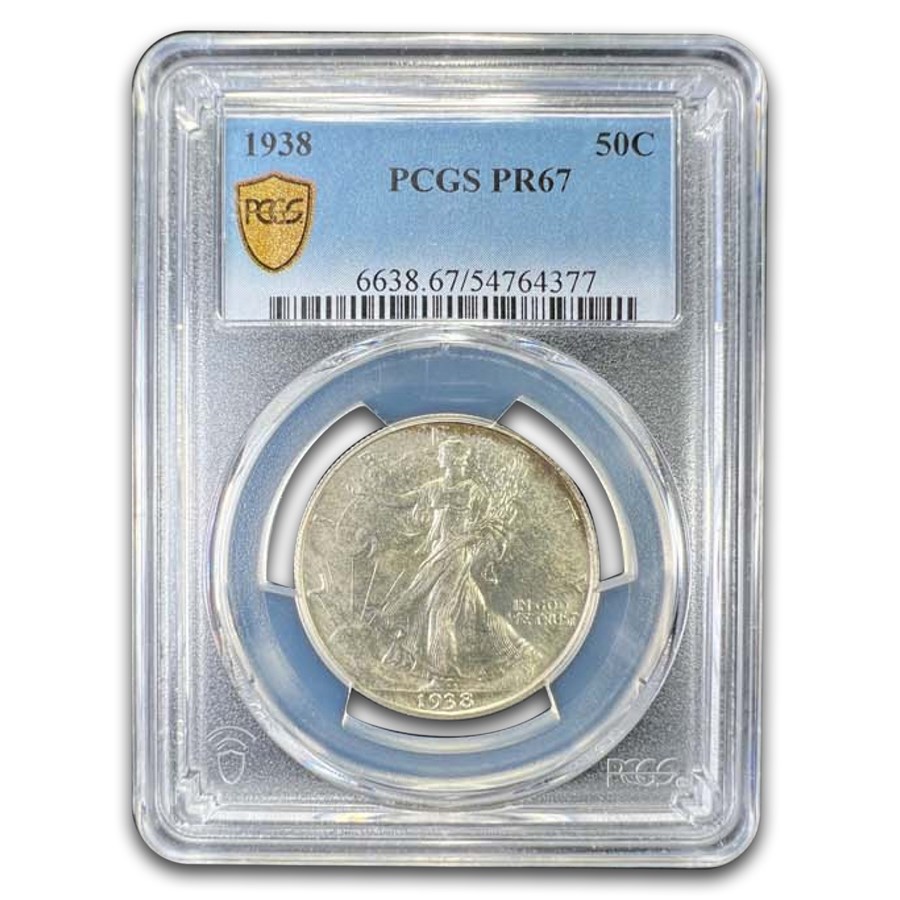 1938 Walking Liberty Half Dollar PR-67 PCGS