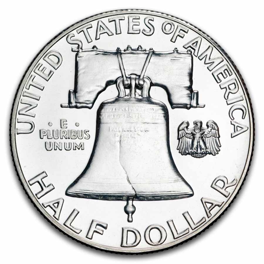 1956 Franklin Half Dollar Proof (Type-II) 3 Feathers