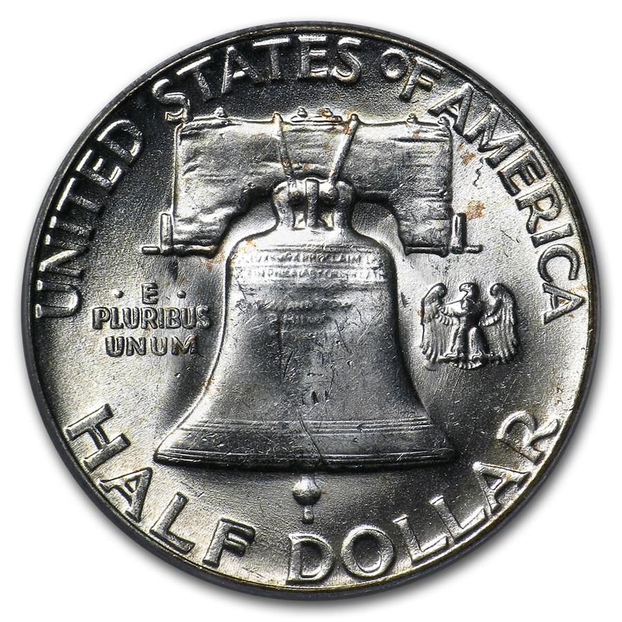 1955 Franklin Half Dollar MS-64 PCGS