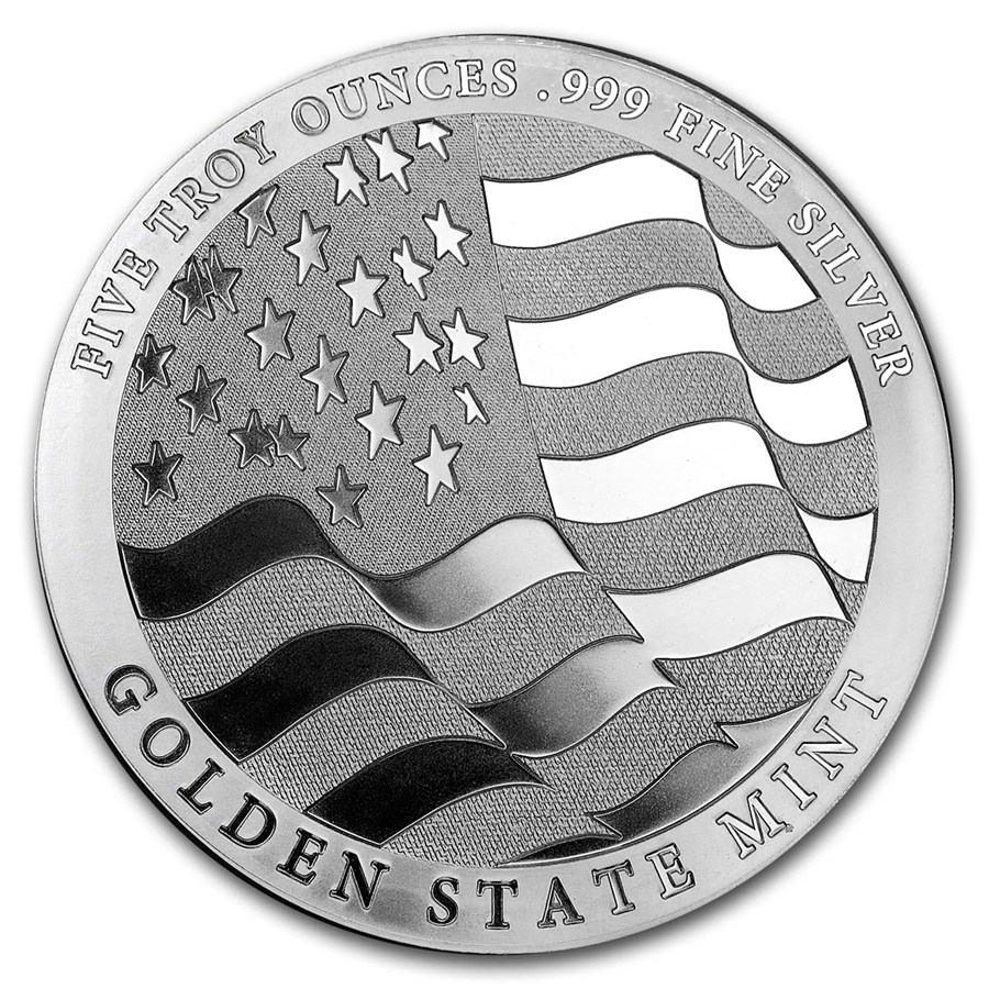 5 oz Silver Round - Home of the Free