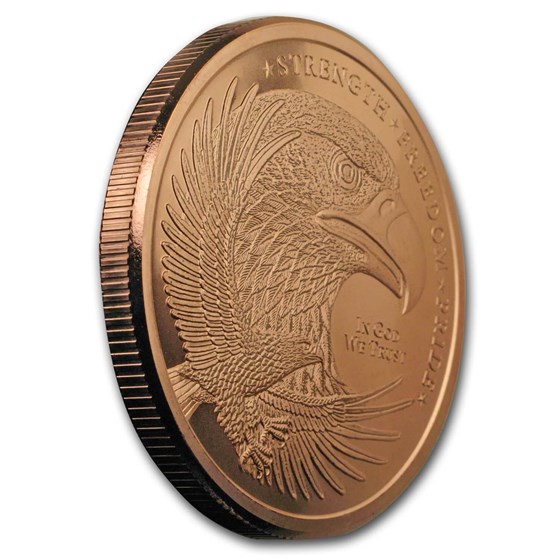 5 oz Copper Round - Eagle (Strength, Freedom, &amp; Pride)