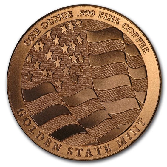 1 oz Copper Round - Eagle (Strength, Freedom, &amp; Pride)