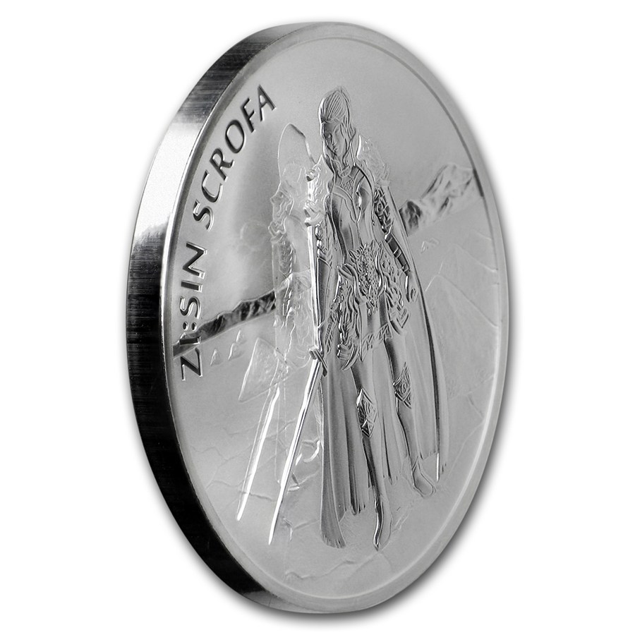 2019 South Korea 1 oz Silver ZI:SIN Scrofa BU (Ghost)