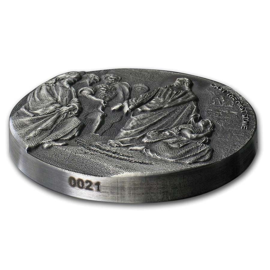 2019 2 oz Silver Coin - Biblical Series (Cast the First Stone)