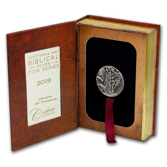 2019 2 oz Silver Coin - Biblical Series (Crown of Thorns)
