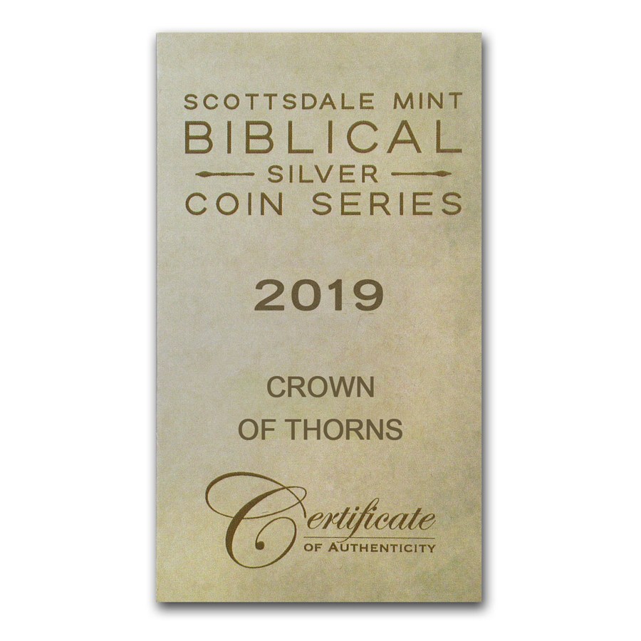 2019 2 oz Silver Coin - Biblical Series (Crown of Thorns)