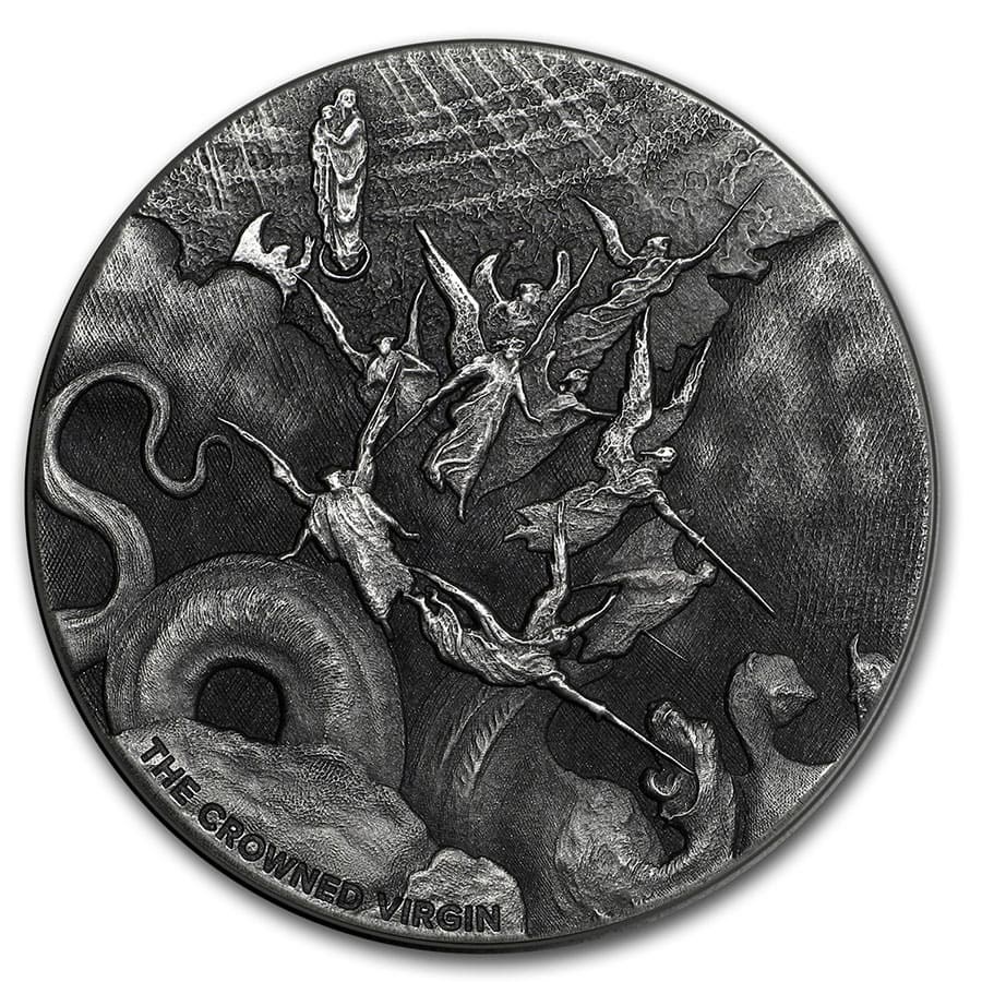 2019 2 oz Silver Coin - Biblical Series (The Crowned Virgin)