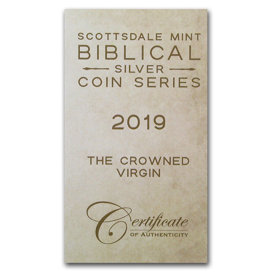 2019 2 oz Silver Coin - Biblical Series (The Crowned Virgin)
