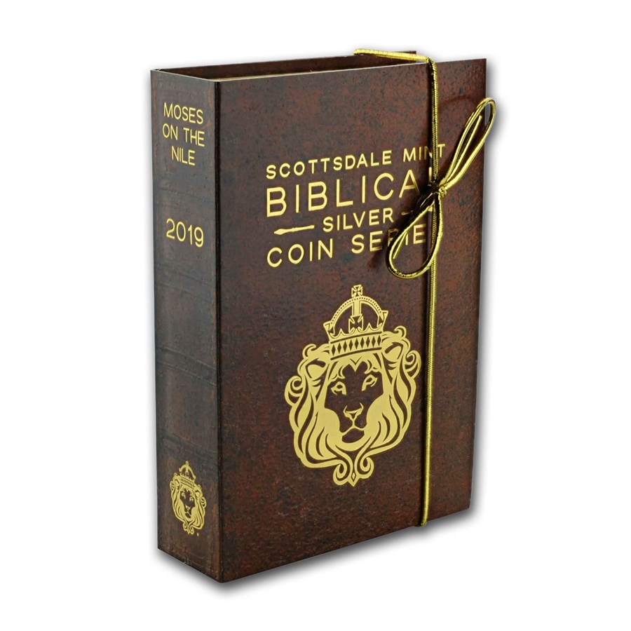 2019 2 oz Silver Coin - Biblical Series (Moses on the Nile)