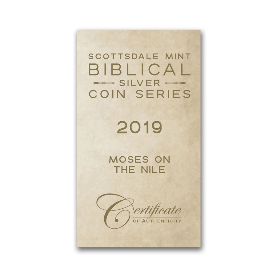 2019 2 oz Silver Coin - Biblical Series (Moses on the Nile)