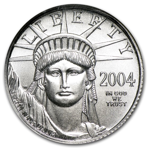 2004 1/10 oz American Platinum Eagle MS-70 NGC