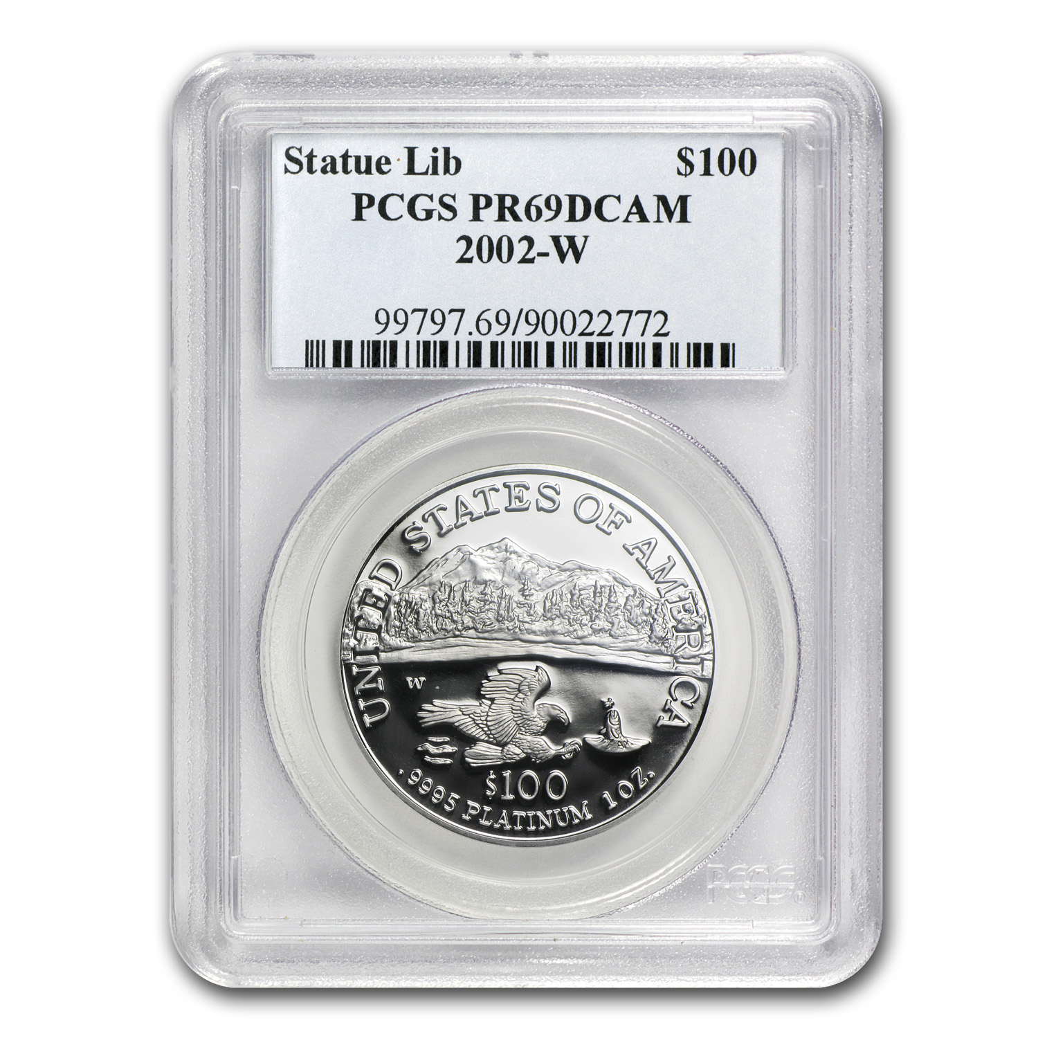 2002-W 1 oz Proof American Platinum Eagle PR-69 DCAM PCGS