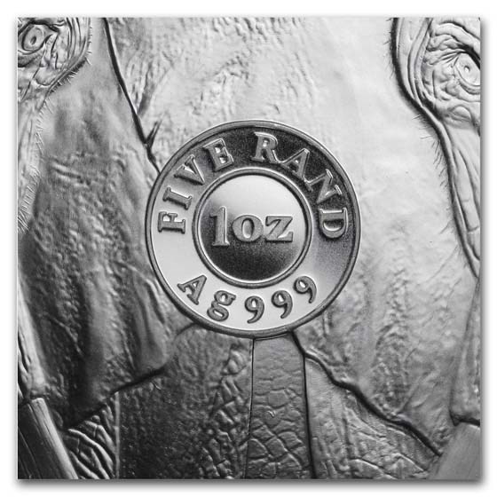 2019 South Africa 1 oz Silver Big Five Elephant BU